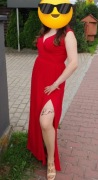 Sukienka czerwona Loola, r. 40