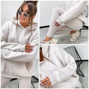 Komplet Dresowy Bawełniany/Ocieplany z Leginsami oversize S-Xl MOTION.