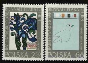 Znaczki 1697-1698 1968 Plakat biennale czyste