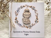 Zaproszenie komunijne Hostia