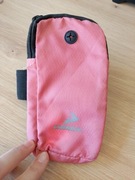 Różowa kieszonka na przedramię do biegania, jazdy na rowerze, sportów