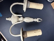 Kinkiet biały podwójny