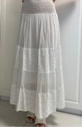 Spódnica Maxi Boho Biała