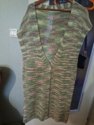 Kamizelka damska ręcznie robiona nowa merino 100%