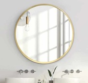Okrągłe złote lustro 