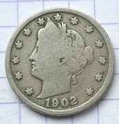 01430 USA 5 centów 1902