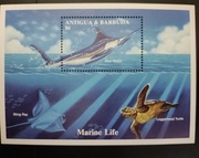 !!! ANTIGUA & BARBUDA RYBY - PIĘKNY BLOK CZYSTE** !!! 