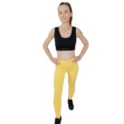 Żółte legginsy kryjące PREMIUM – Modelujące