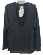 Koszula damska oversize z haftowanej bawełny.