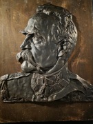 Piłsudski popiersie,stara plakieta konturowa F.Robakowski 1922 r