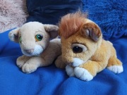 Simba i Nala maskotki król lew vintage 
