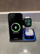 Stacja ładująca, ładowarka bezprzewodowa telefon, słuchawki, smartwatch