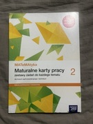 Maturalne karty pracy matematyka 2- nowy, czysty, bez wpisów