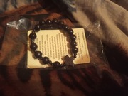 Hebanowy różaniec w formie bransolety / nowy