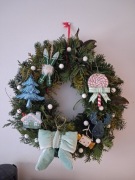 Stroik Wianek Wieniec świąteczny zimowy naturalny