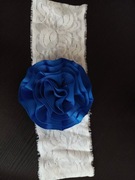 opaska gumokoronka różowy kwiat