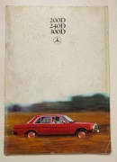 Mercedes Benz 200 D, 240 D, 300 D, folder prospekt