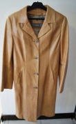 Płaszcz 100% skóra Camel Marbet jak nowy S 36