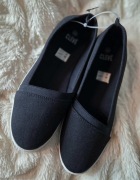 TENISÓWKI DAMSKIE CZARNE CLEVE ROZM: 40