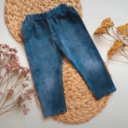 Legginsy spodnie 86 a la jeans jeansowe niebieskie granatowe