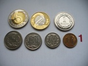 ZESTAW MONET OBIEGOWYCH 7 SZT. Z ROKU 2010