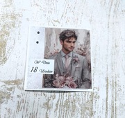 Elegancka kartka 18 urodziny 18tka 