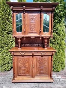 Kredens z lustrami "Mechelen" antyk z lat 1920/1930