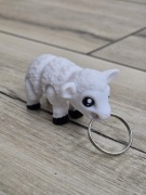 Biała Owieczka - Brelok do Kluczy 3D - Brelok Druk3d fidget Keychain