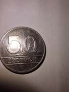Moneta 50 zł z 1990 r. Ładna 