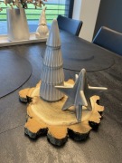 Plastry drewna, krążki drewniane, podstawka, akacja