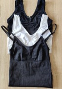 Zestaw bielizny modelujące body +2x top biustonosz M