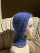 Kominiarka balaklava handmade moher jedwab kapturek czapka