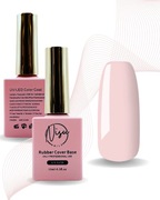 Pudrowy Róż Nisu Nails Rubber Base Soft Blush 15ml Baza Kauczukowa UV/LED