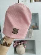 Czapka z prążka róż 