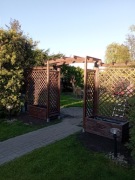 Zestaw ogrodowy pergola trejaże donice 