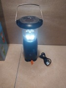 Lampa solarna campingowa , Ładowanie: korbą,  solarnie , kablem. 