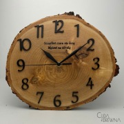 Zegar ścienny, drewniany, brzozowy 30 cm