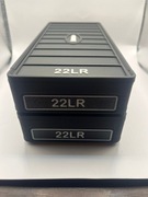 Pudełko pojemnik skrzynka na amunicję 22LR 250szt. Czarne z zatrzaskiem