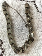 Srebrna bransoletka typu pancerka