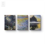 Kompozycja prac na płótnie,  70x50x2 cm, Morze Wattowe,  Dziwnów  