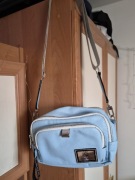 Torebka listonoszka Laura Biaggi jasnoniebieska 