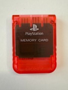 Karta Pamięci PS1 PlayStation SCPH-1020 Cherry Red #1