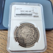 1 Dollar USA Morgan dolar 1921 P z Tennessee - grading USA,rzadka kolekcja 