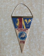 Proporczyk Klubowy MKS Pogoń Szczecin – Hellas Verona Uefa Cup 1987 Unikat