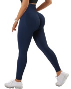 RXRXCOCO Legginsy z Wysokim Stanem Scrunch Butt Nieprzezroczyste Push Up 