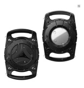 Czarny case do Apple Airtag Etui na obrożę dla psa i kota tracker gps