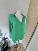 Zielona koszula damska, muślinowa,symetryczna,rozmiar uniwersalny