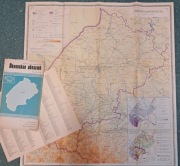 Obwód lwowski - mapa po rosyjsku 1989