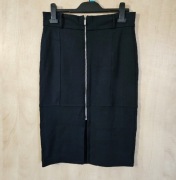 Granatowa spódnica ołówkowa midi, rozmiar M, Reserved  (wiskoza)