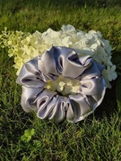 Gumka do włosów satynowa M mocna, akcesoria do włosów panieński B26